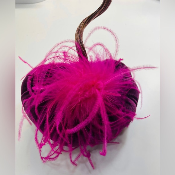 “Darling” Velvet Pumpkin Home Decor - Picture 3 of 7